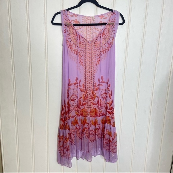Anthropologie Wisteria Silk Dress 171 - Picture 2 of 12